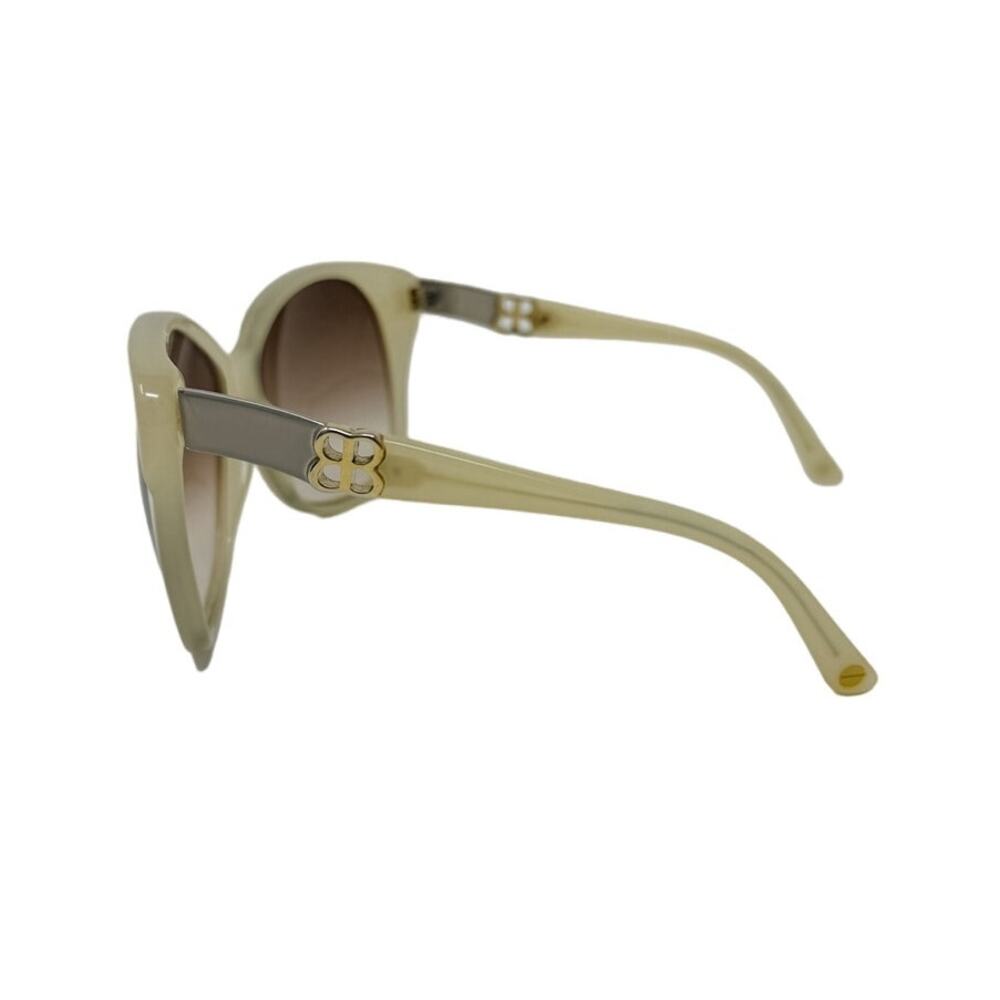 Balenciaga Retro Future Cat Eye Sunglasses ivory BB logo w/ case - Picture 5 of 11